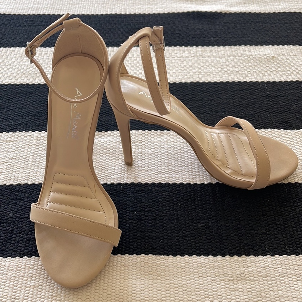 Nude Heel Sandals